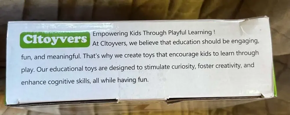 Cltoyvers Wooden Abacus for Kids Math with 100 Counting Sticks and Number Cards